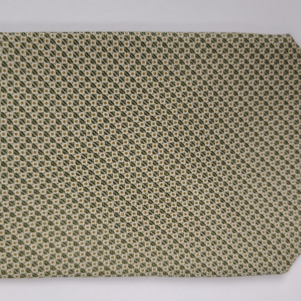 Tommy Bahama Men's Silk Tie Gold Green Geo-print & Marlin - Picture 6 of 7